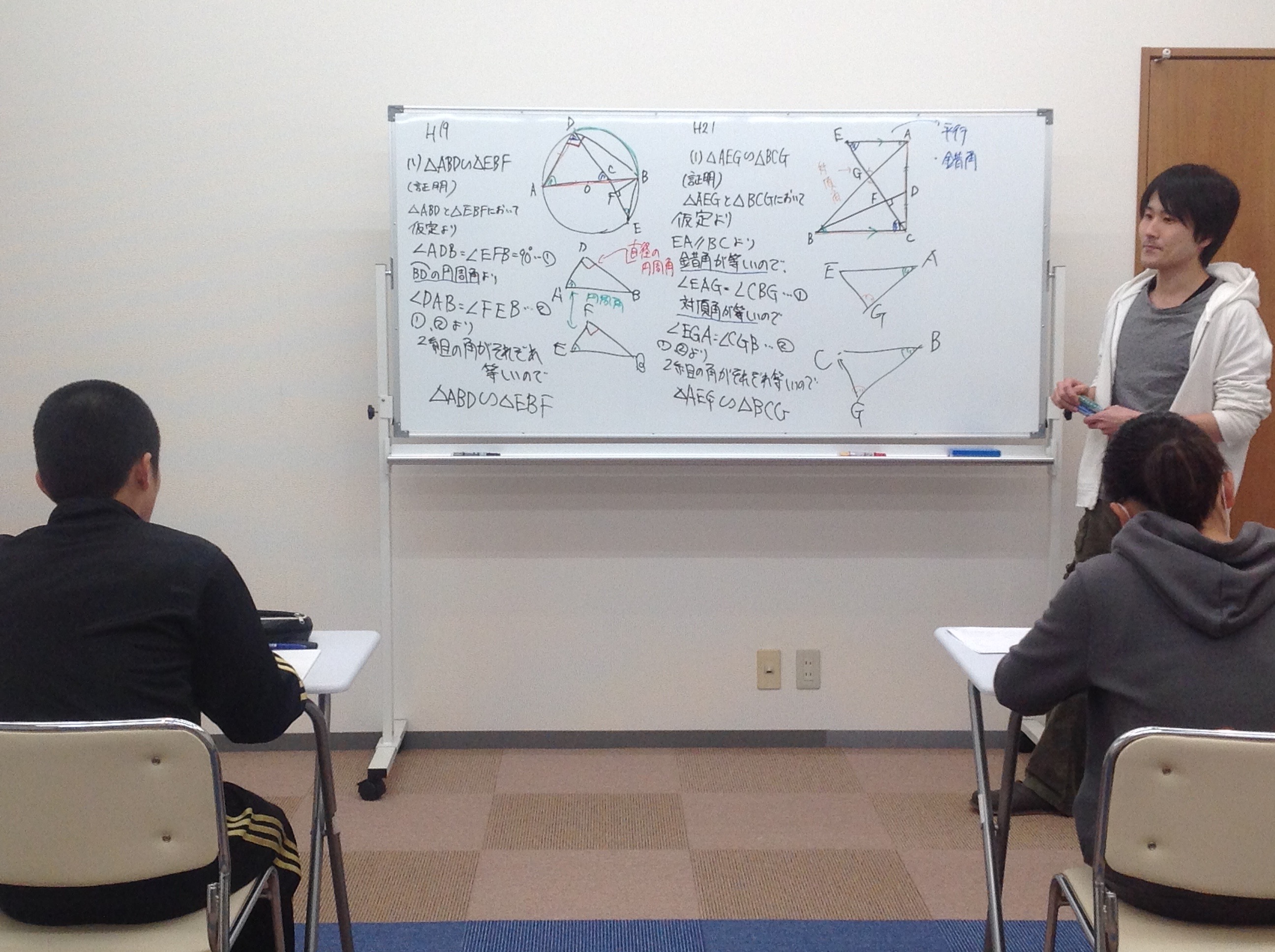 2014年前期期末テストの様子